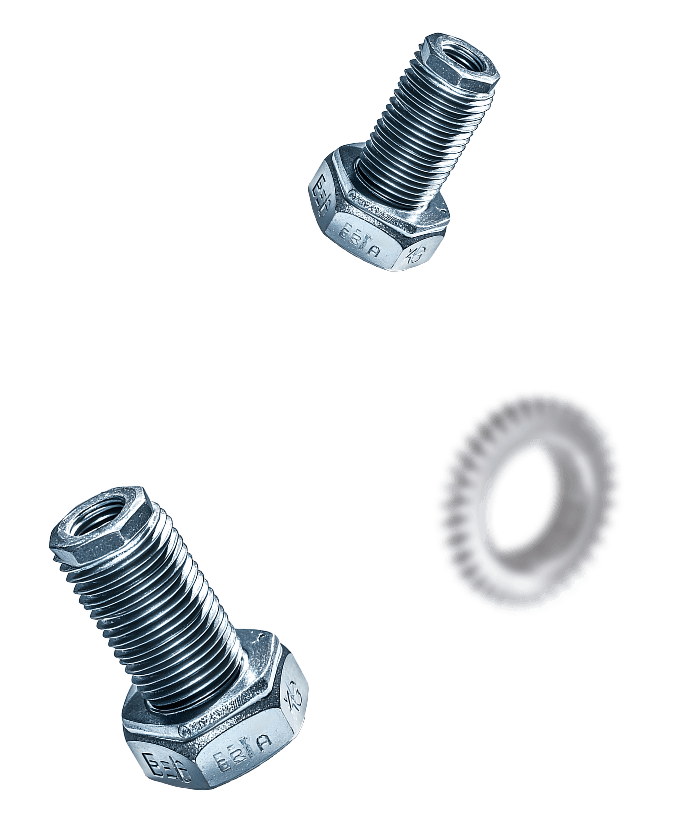 Bouten en moeren als symbool voor vakmanschap en techniek bij Jansen